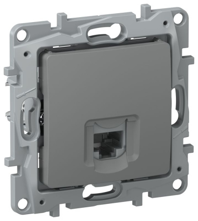 Розетка компьютерная RJ45 кат. 5Е UTP мокрый асфальт IEKETIKA IEK 6715411