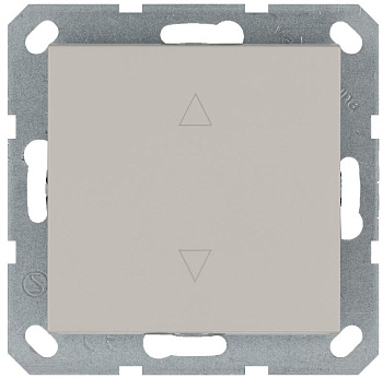 Выключатель для жалюзи 1-кл. 10А IP20 механизм тауп Jasmart G3018T