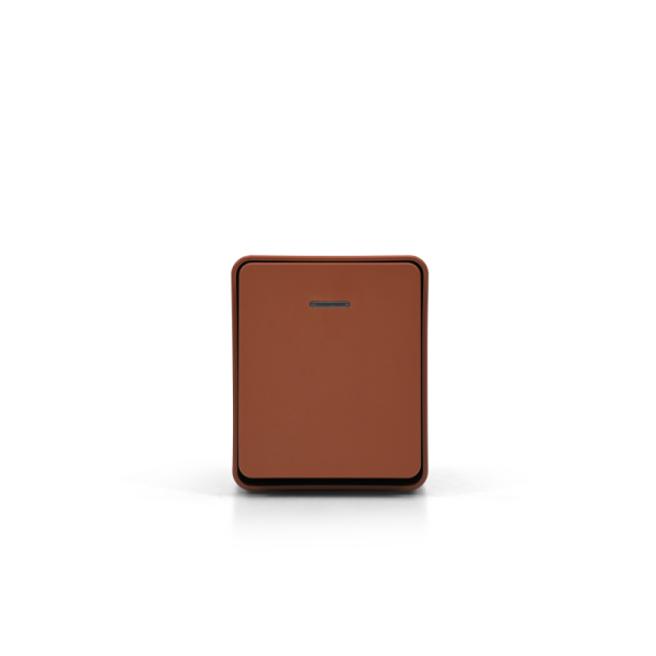 Выключатель 1-кл. ОП AtlasDesign PROFI IP54 10AX с подсветкой терракот. SE ATN547013